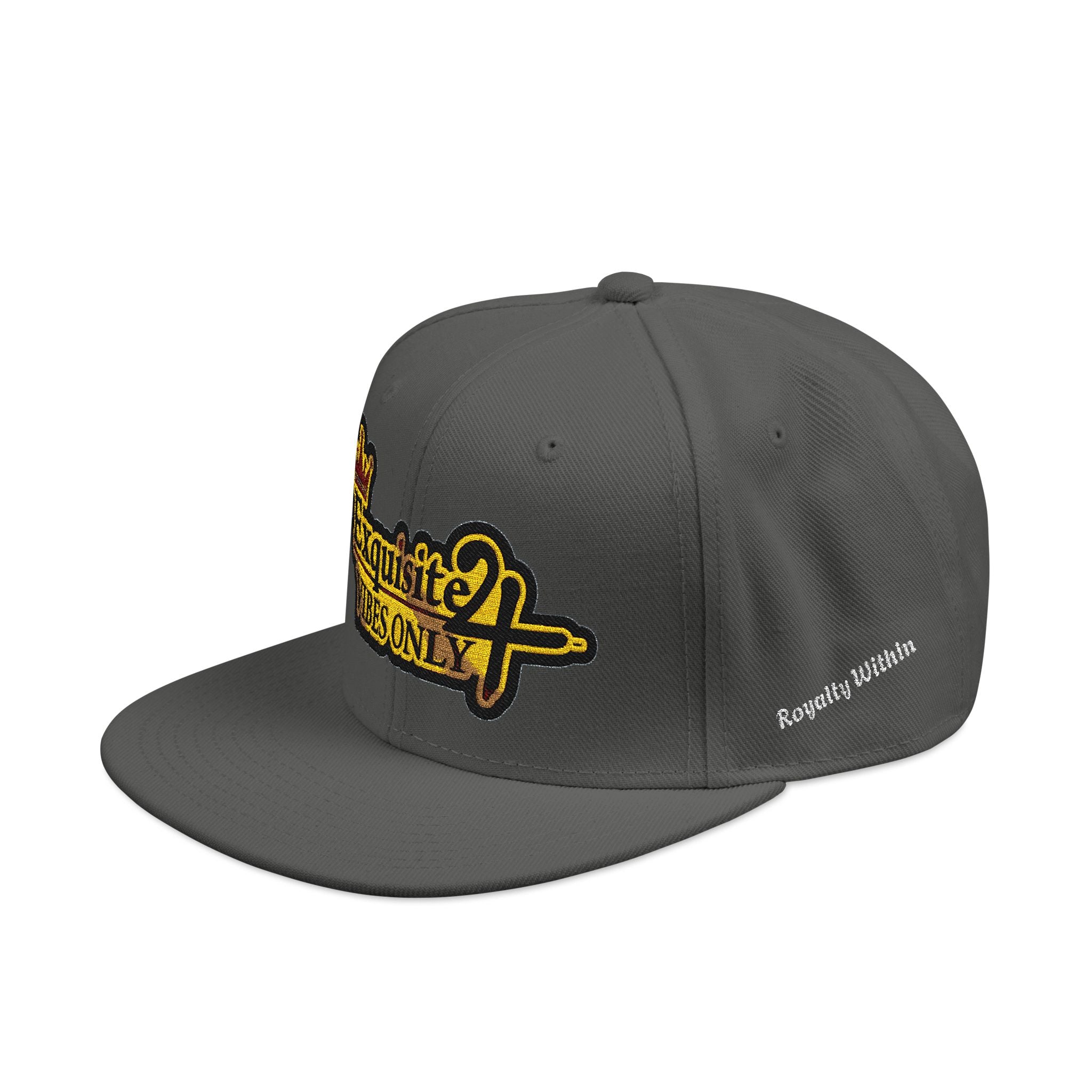 Exquisite 24 VIBES ONLY Embroidered Snapback Hat — Vintage Script Logo Streetwear Cap