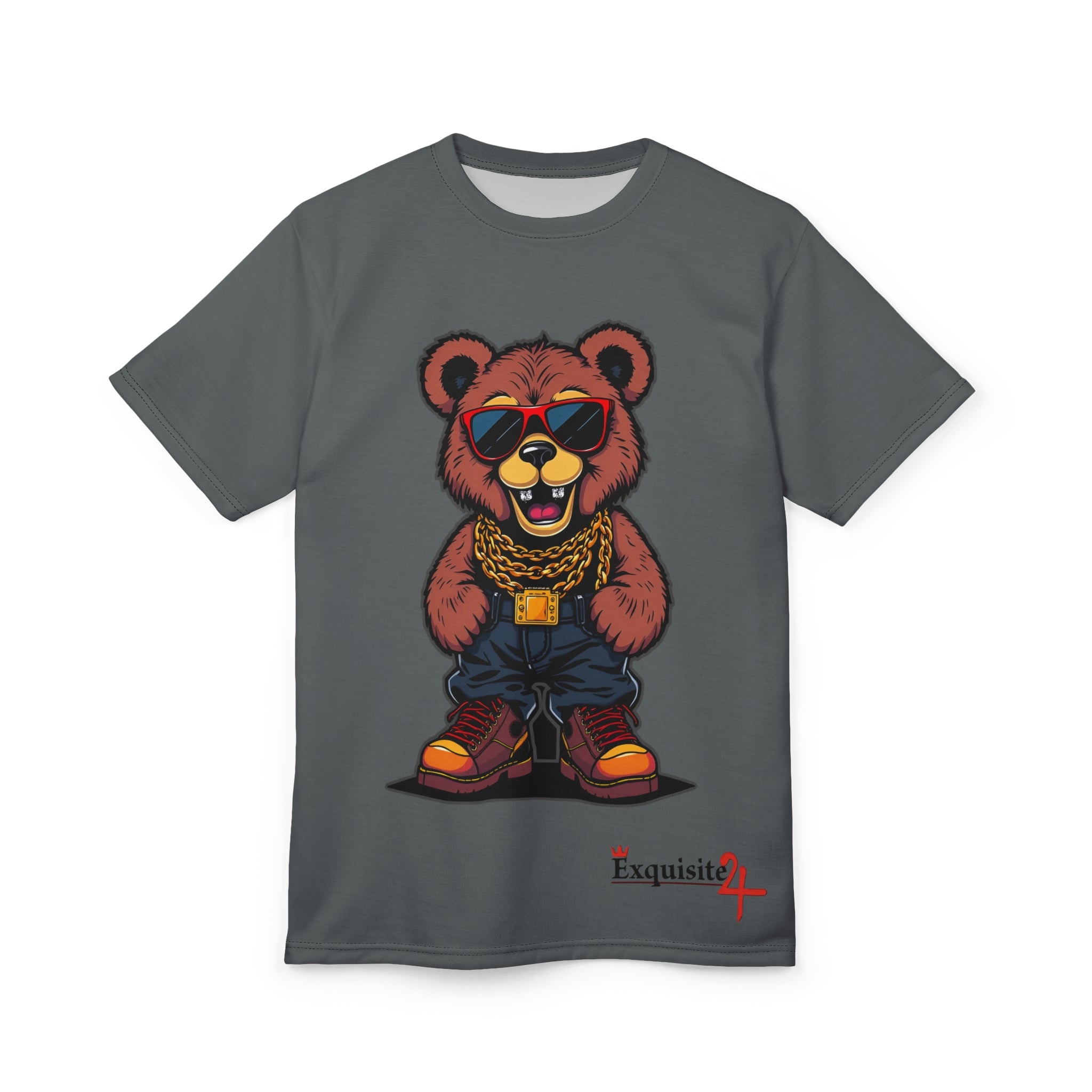 Bear Streetwear Tee — Cool Teddy with Sunglasses & Gold Chains