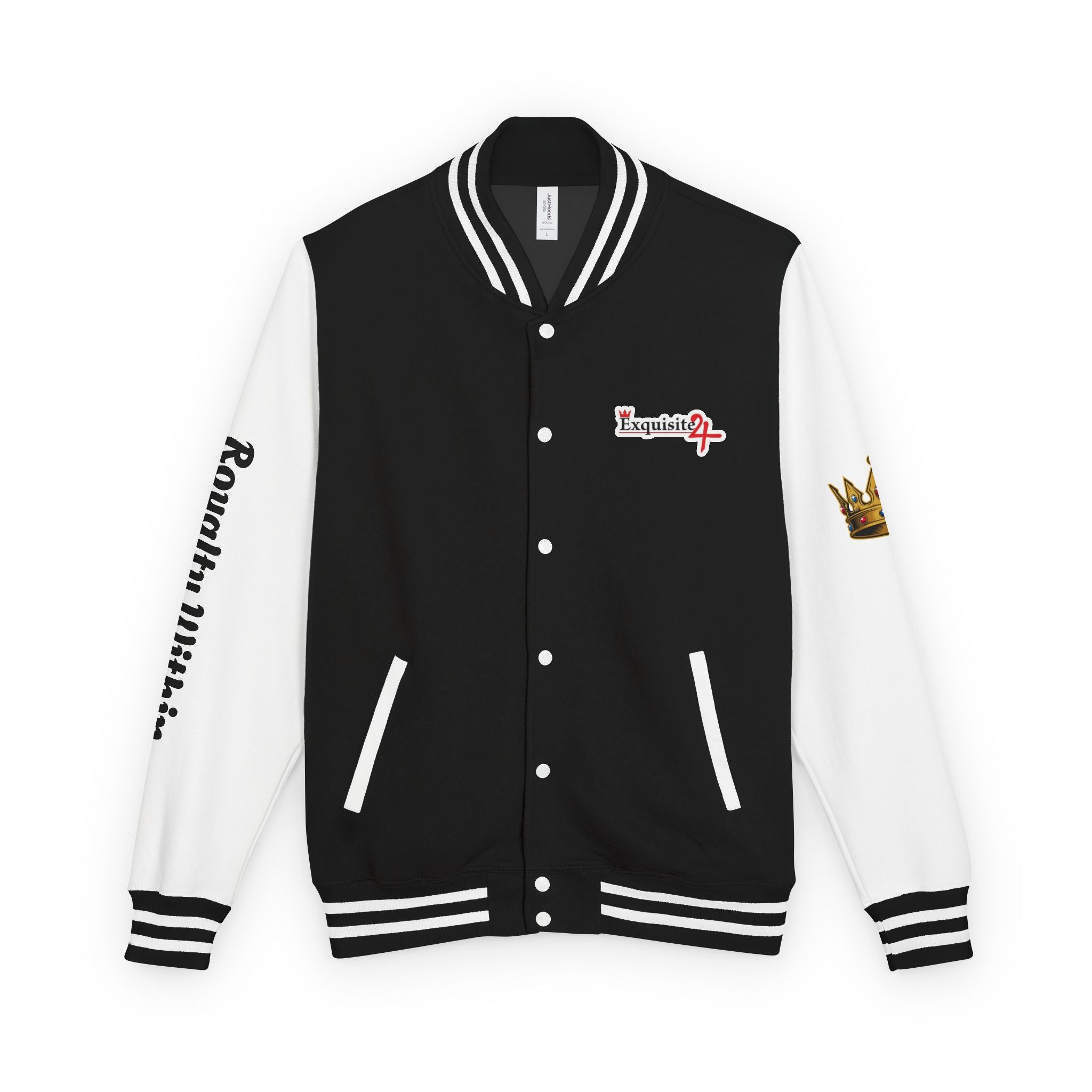 Exquisite 24 Royalty Within Emblem Varsity Jacket