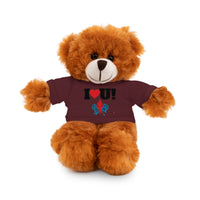 Red Diamond and Blue Roses Tee Plush