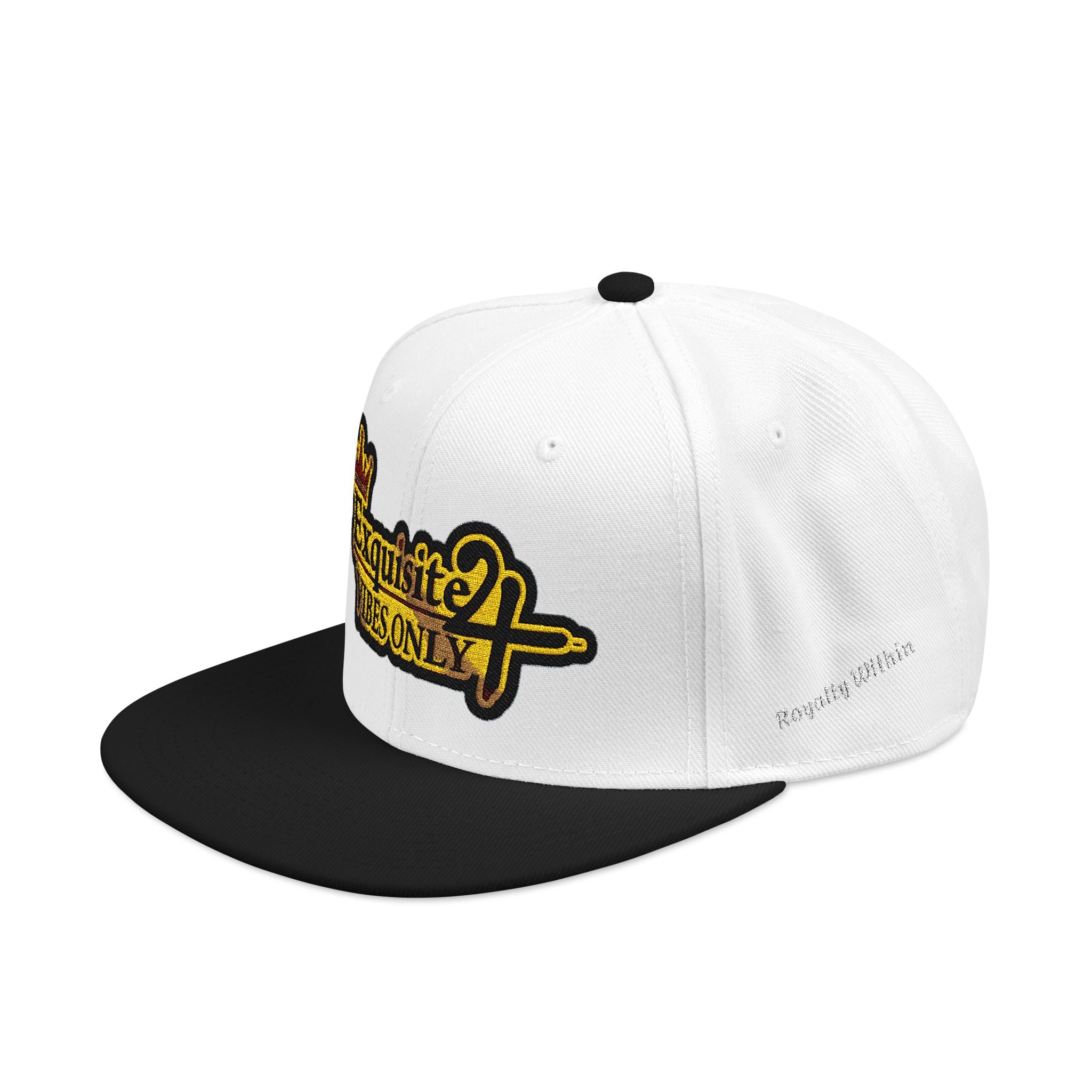 Exquisite 24 VIBES ONLY Embroidered Snapback Hat — Vintage Script Logo Streetwear Cap
