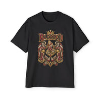 Paisley "BLESSED" Oversized Graphic Tee