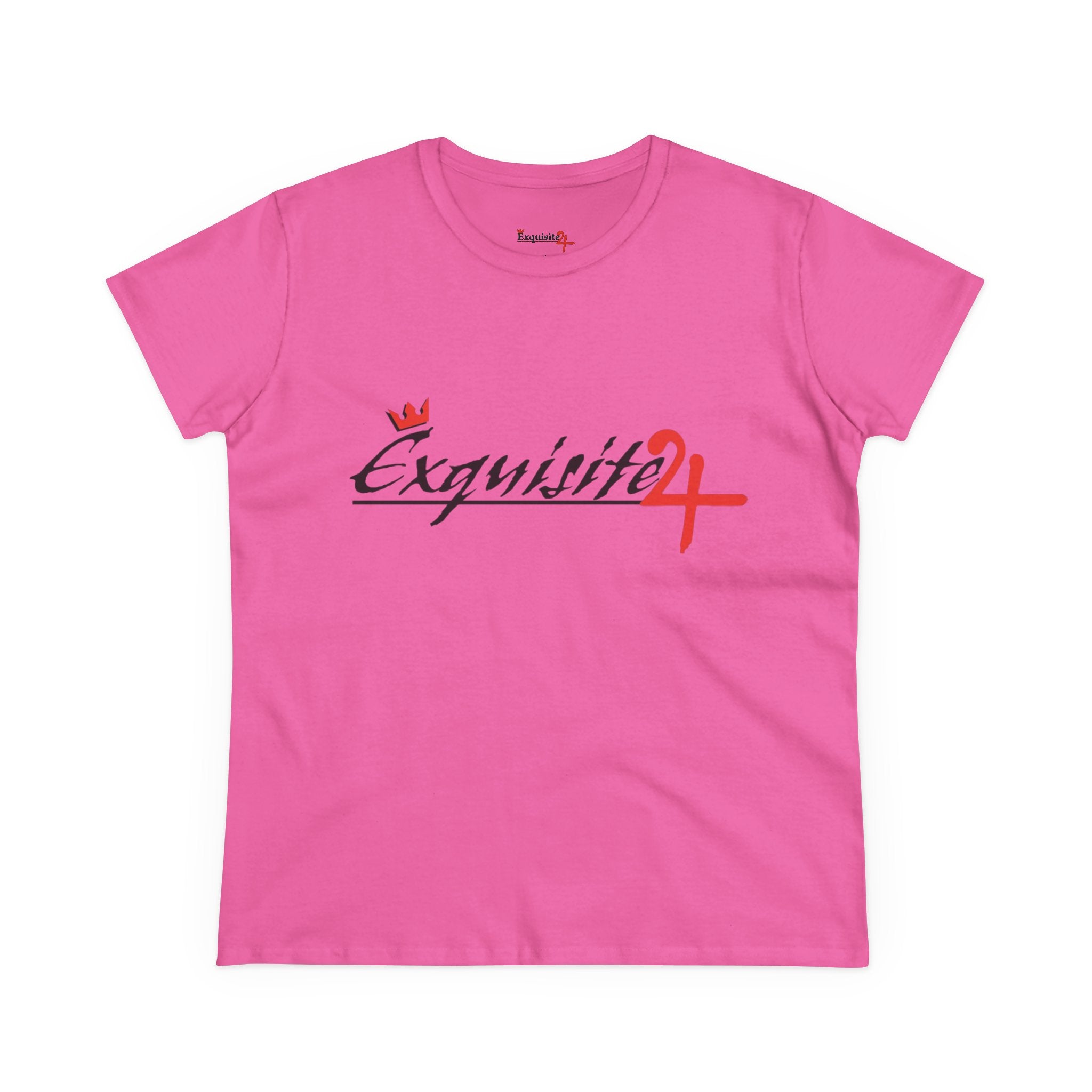 Cursive Exquisite 24 Red Accent Logo Women's Graphic Tee