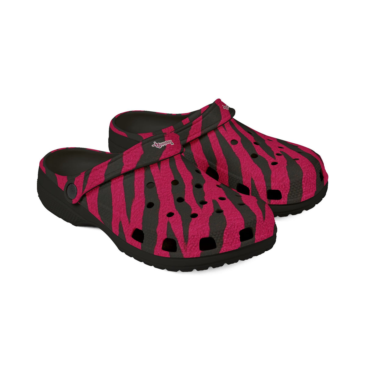 Pink Tiger Stripe EVA Foam Clogs