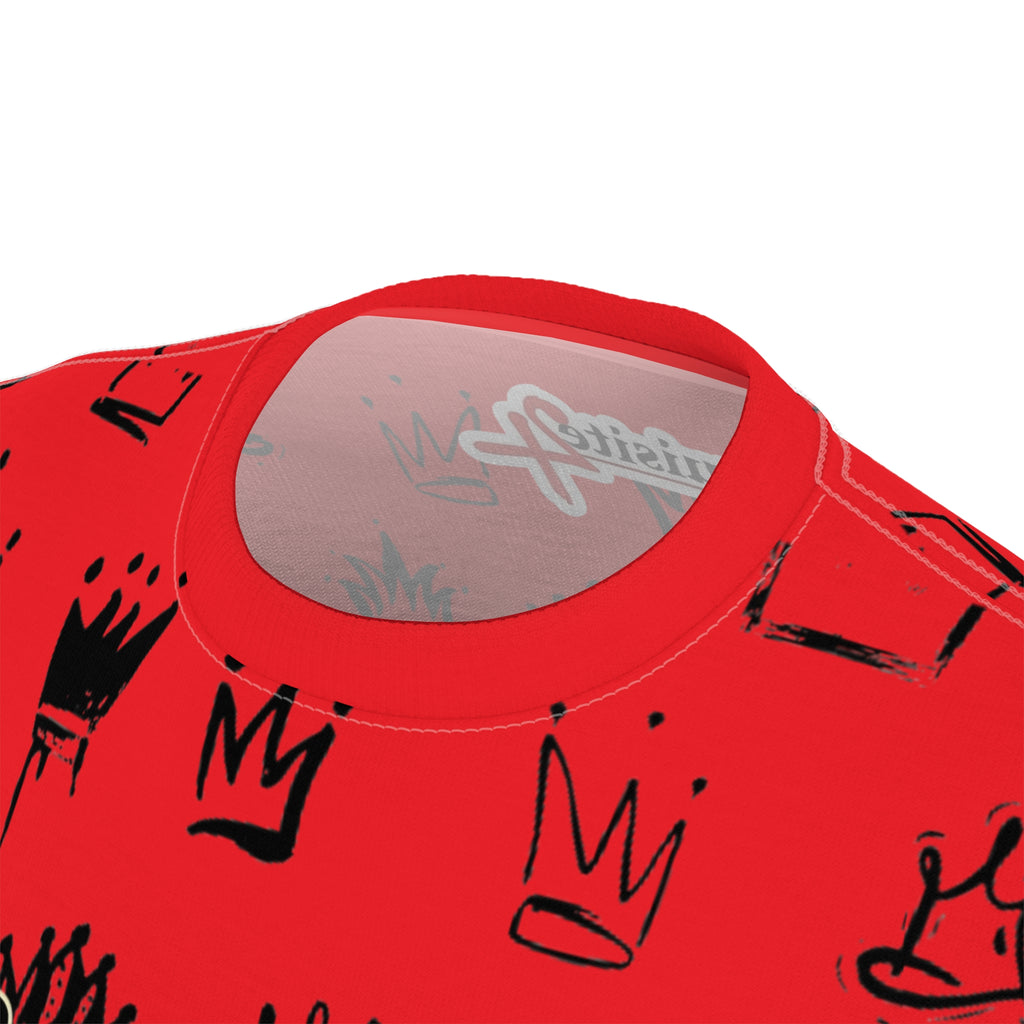 Exquisite 24 Red Crown All-Over Print Tee