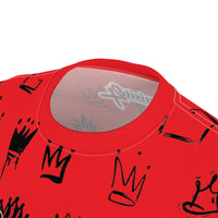 Exquisite 24 Red Crown All-Over Print Tee