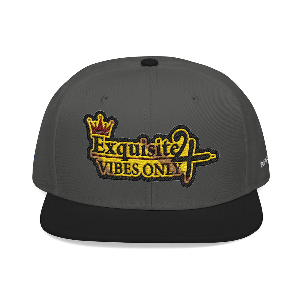 Exquisite 24 VIBES ONLY Embroidered Snapback Hat — Vintage Script Logo Streetwear Cap