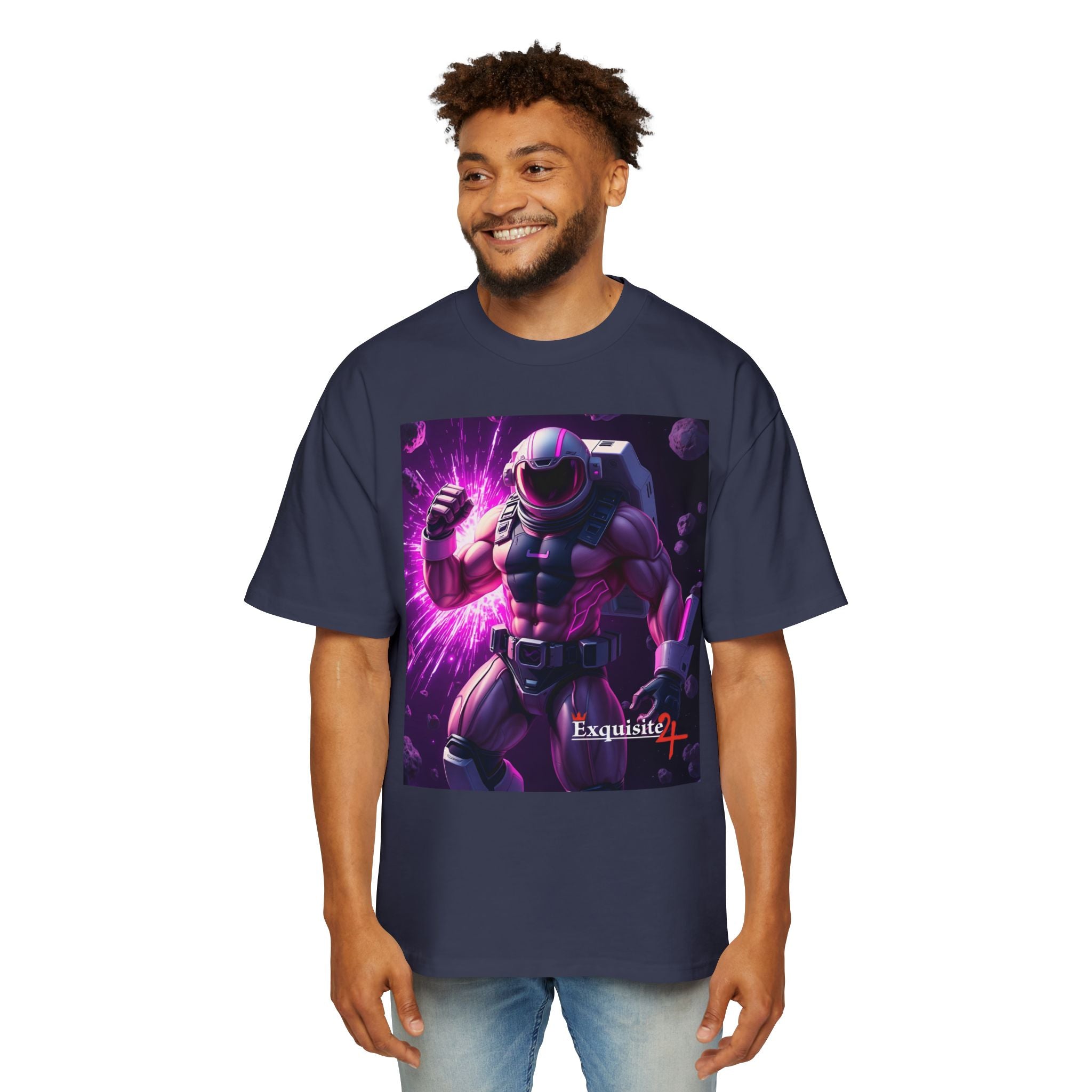 Astro Warrior Graphic Tee — Purple Space Ninja Gaming T-Shirt