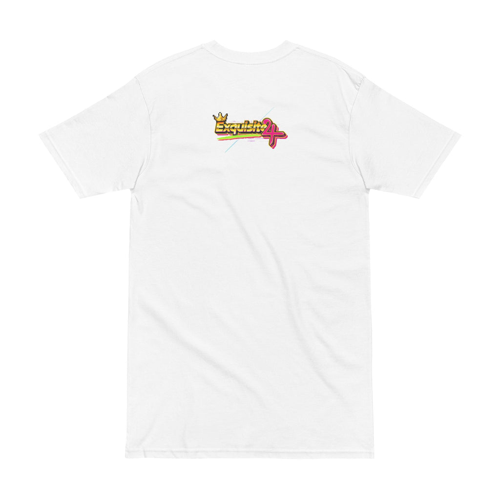 Retro Flamingo Triangle Tee — 'Exquisite 24' 80s Sunset Graphic Shirt