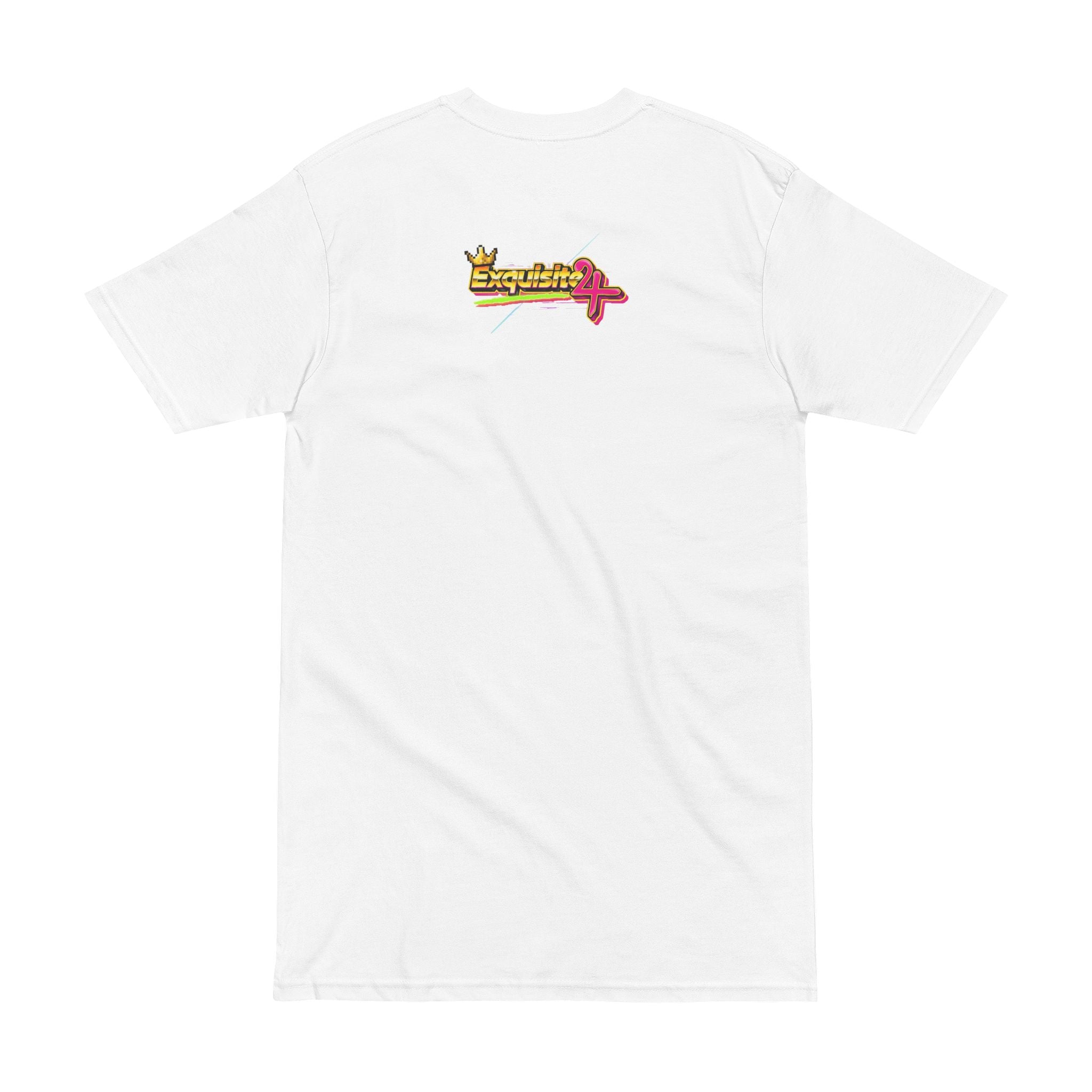 Retro Flamingo Triangle Tee — 'Exquisite 24' 80s Sunset Graphic Shirt