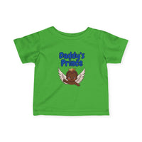 Infant Tee — "Daddy's Prince" Baby T‑Shirt with Crowned Angel Design