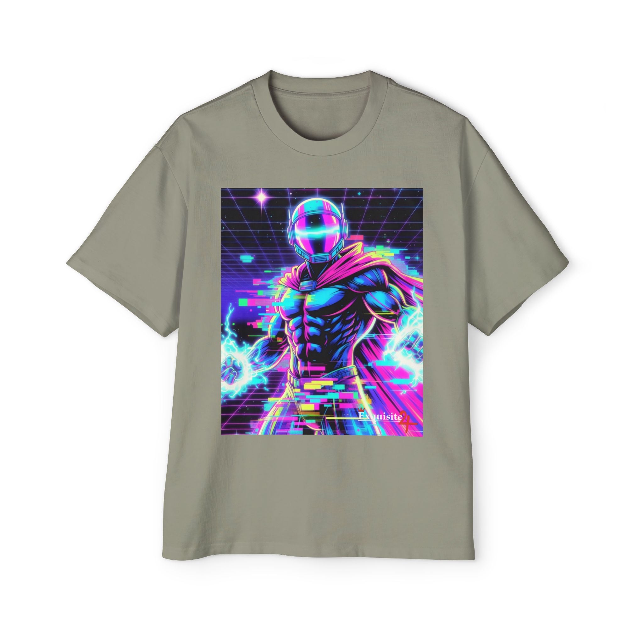 Graphic Tee — Retro Cyberhero Oversized Tee