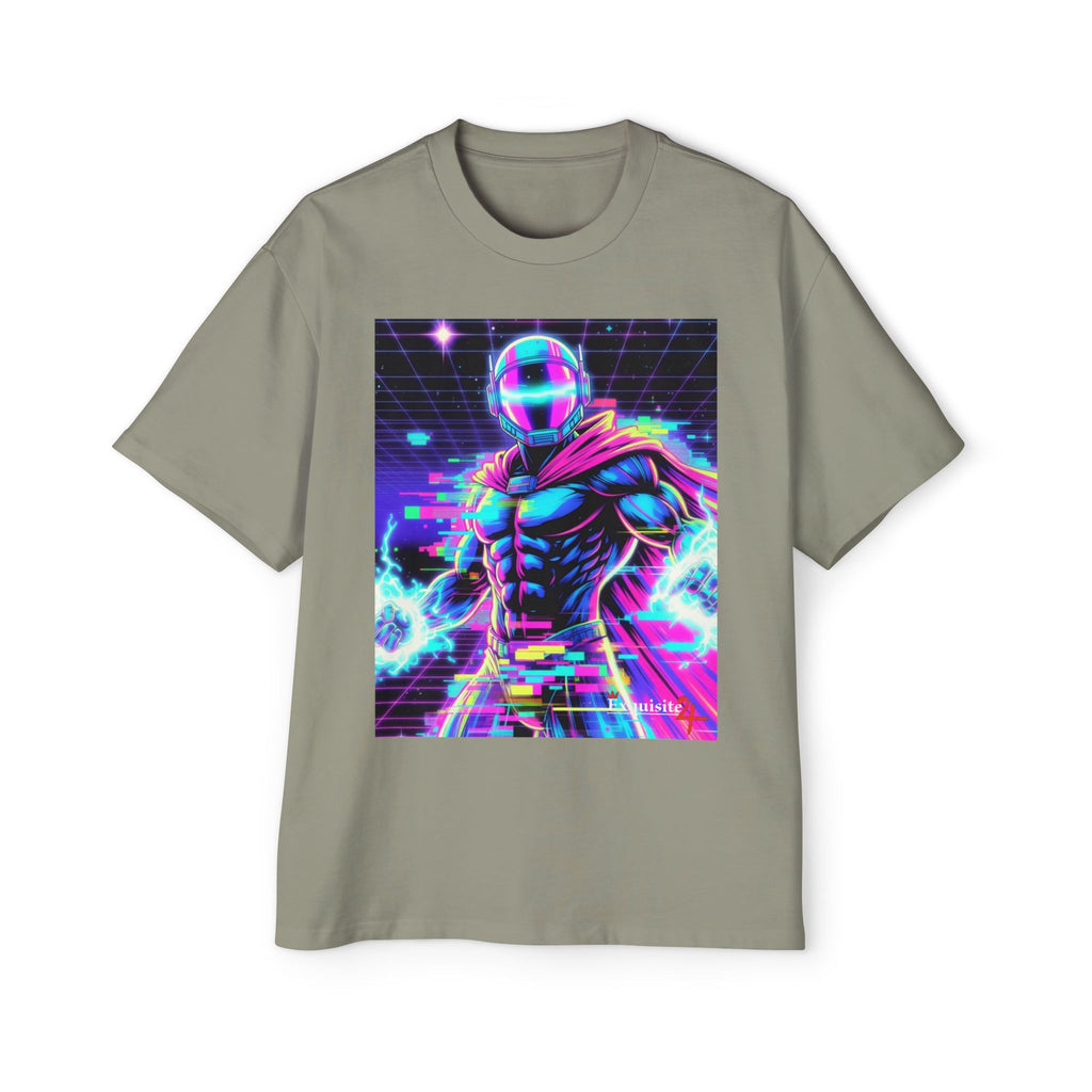 Graphic Tee — Retro Cyberhero Oversized Tee