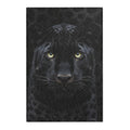 Black Panther Area Rug — Realistic Panther Face Decorative Accent Rug
