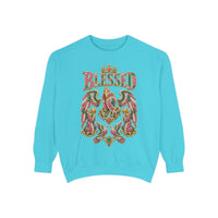 "BLESSED" Floral Angel Women's Sweatshirt