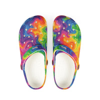 Tie-Dye Rainbow EVA Foam Clogs
