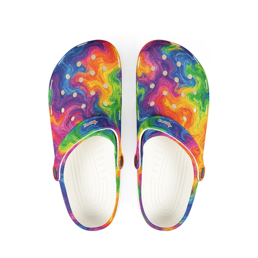 Tie-Dye Rainbow EVA Foam Clogs
