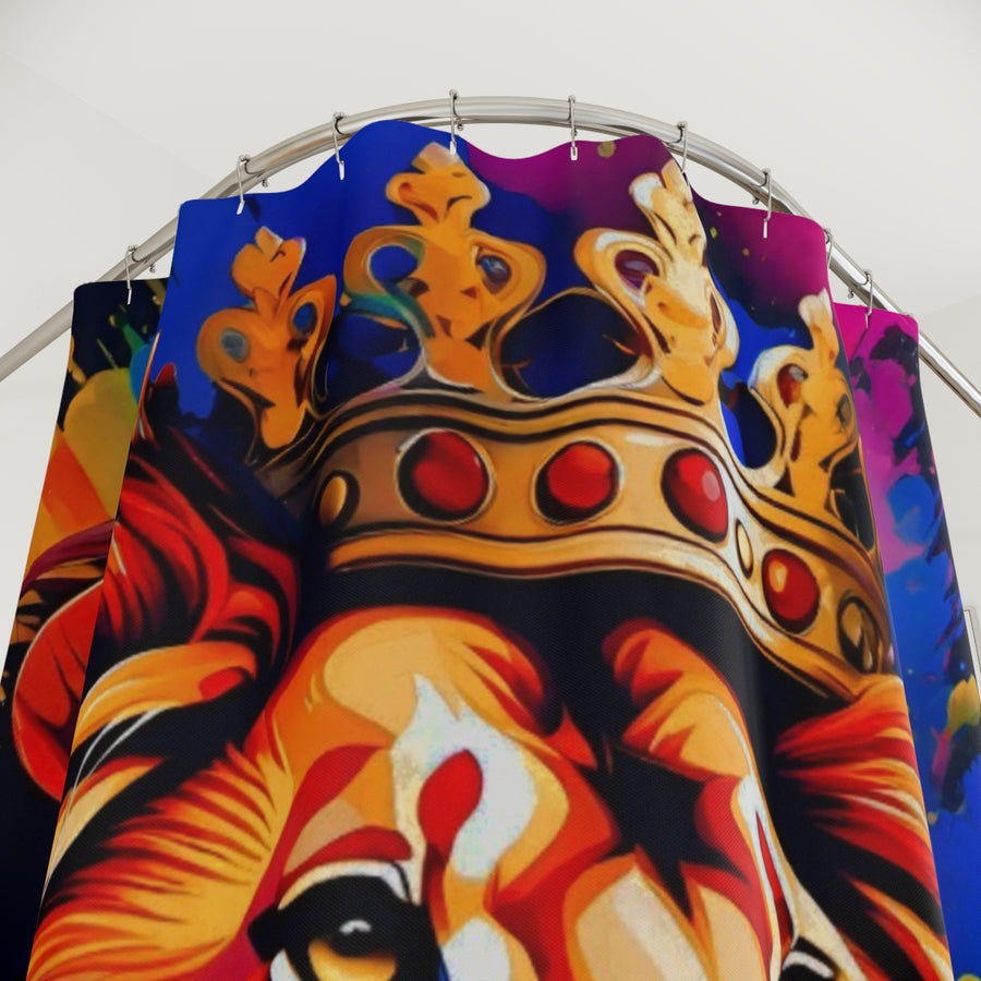 Regal Lion Shower Curtain