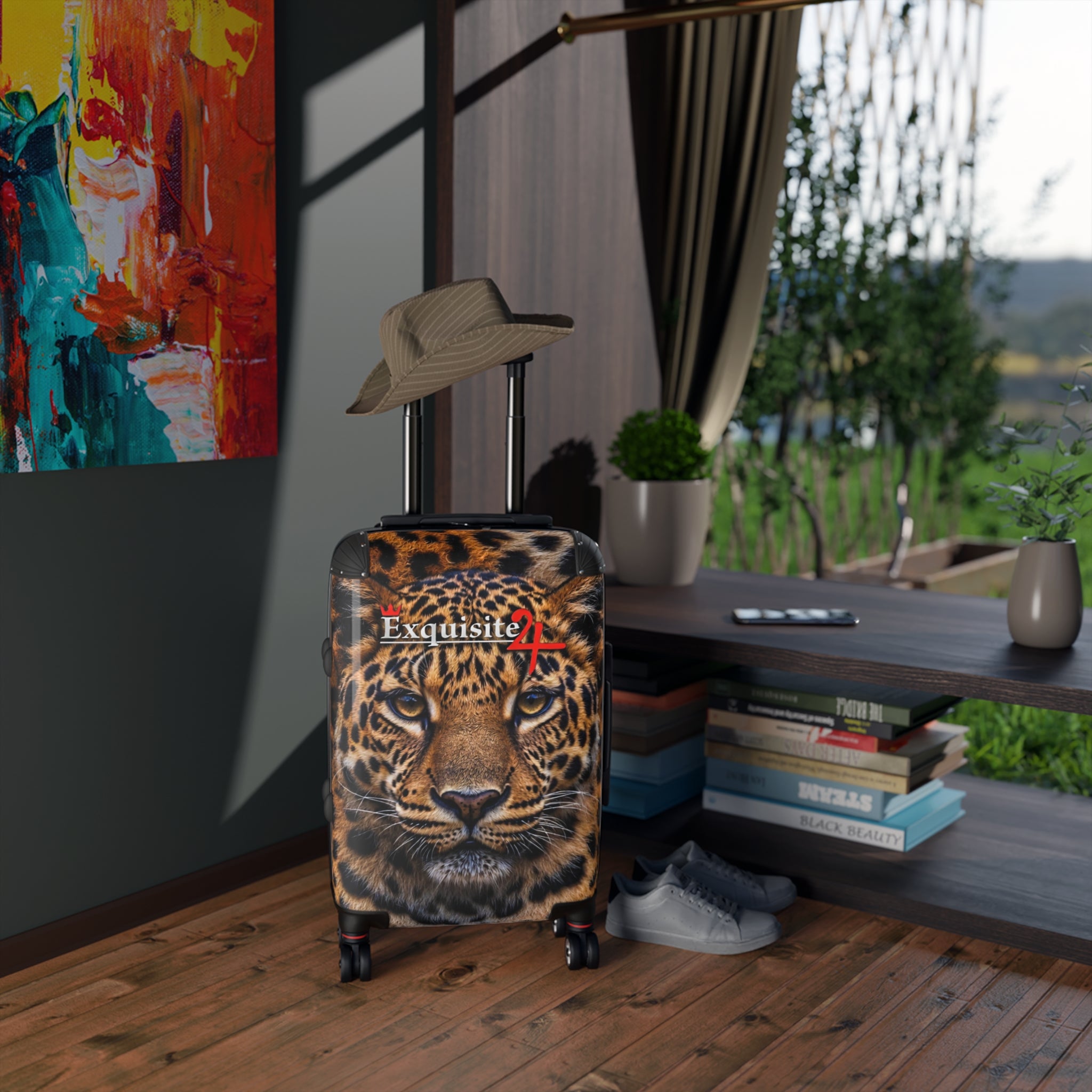 Leopard Face Carry-On Suitcase — Exquisite 24 Travel Luggage