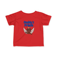 Infant Tee — "Daddy's Prince" Baby T‑Shirt with Crowned Angel Design