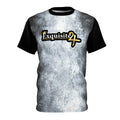 Exquisite 24 Logo Tee — Distressed Grey All-Over Print T-Shirt