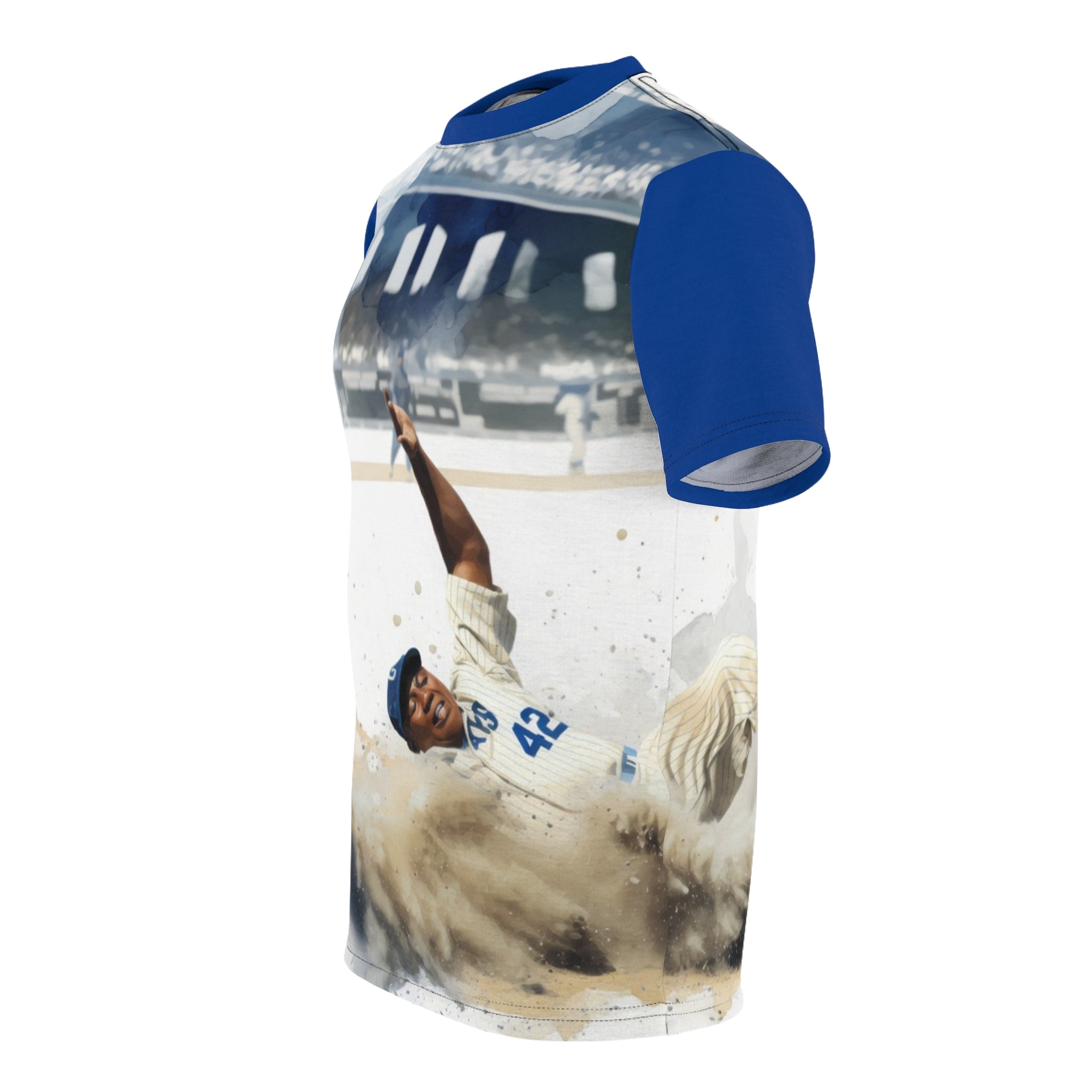 Baseball Slide Graphic Tee — Vintage Stadium Shirt