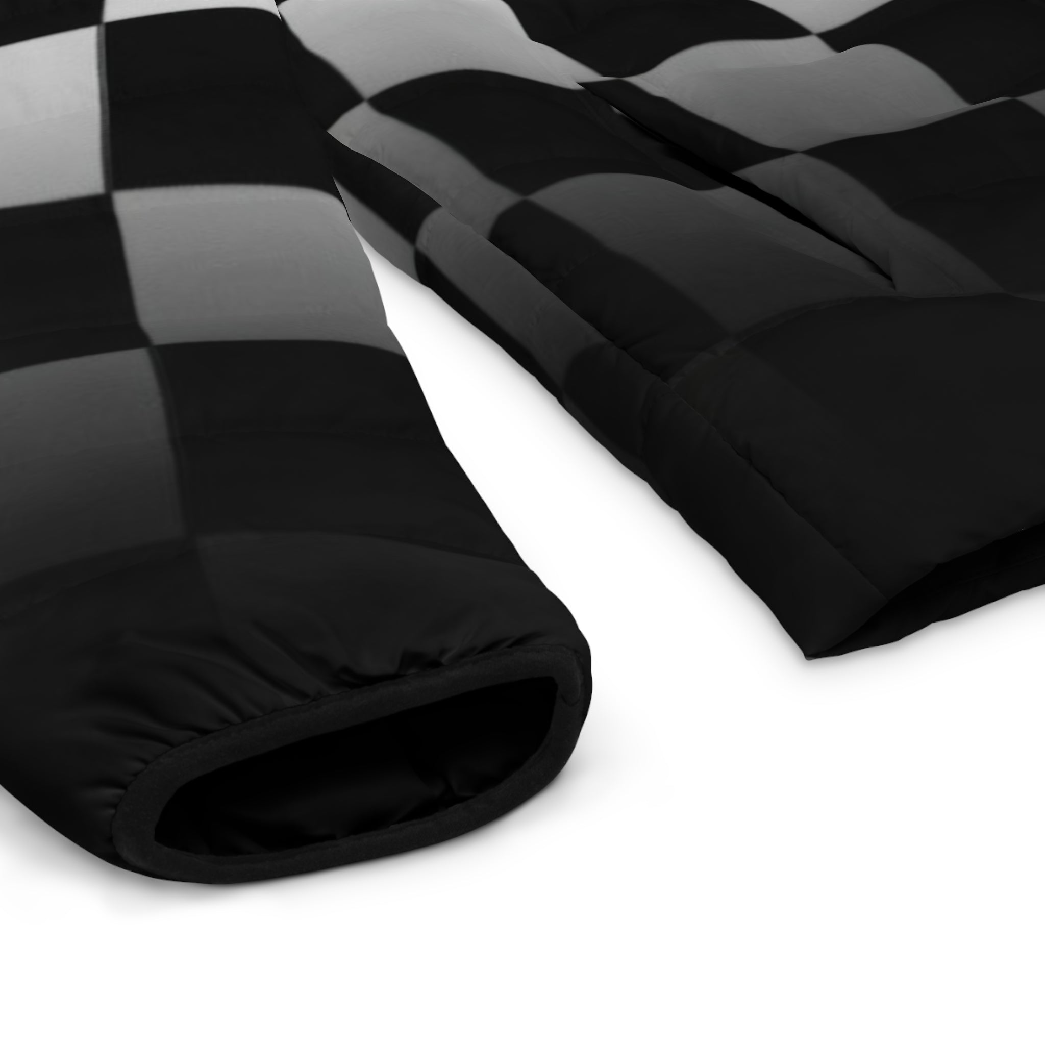 Checkerboard Gradient Puffer Jacket