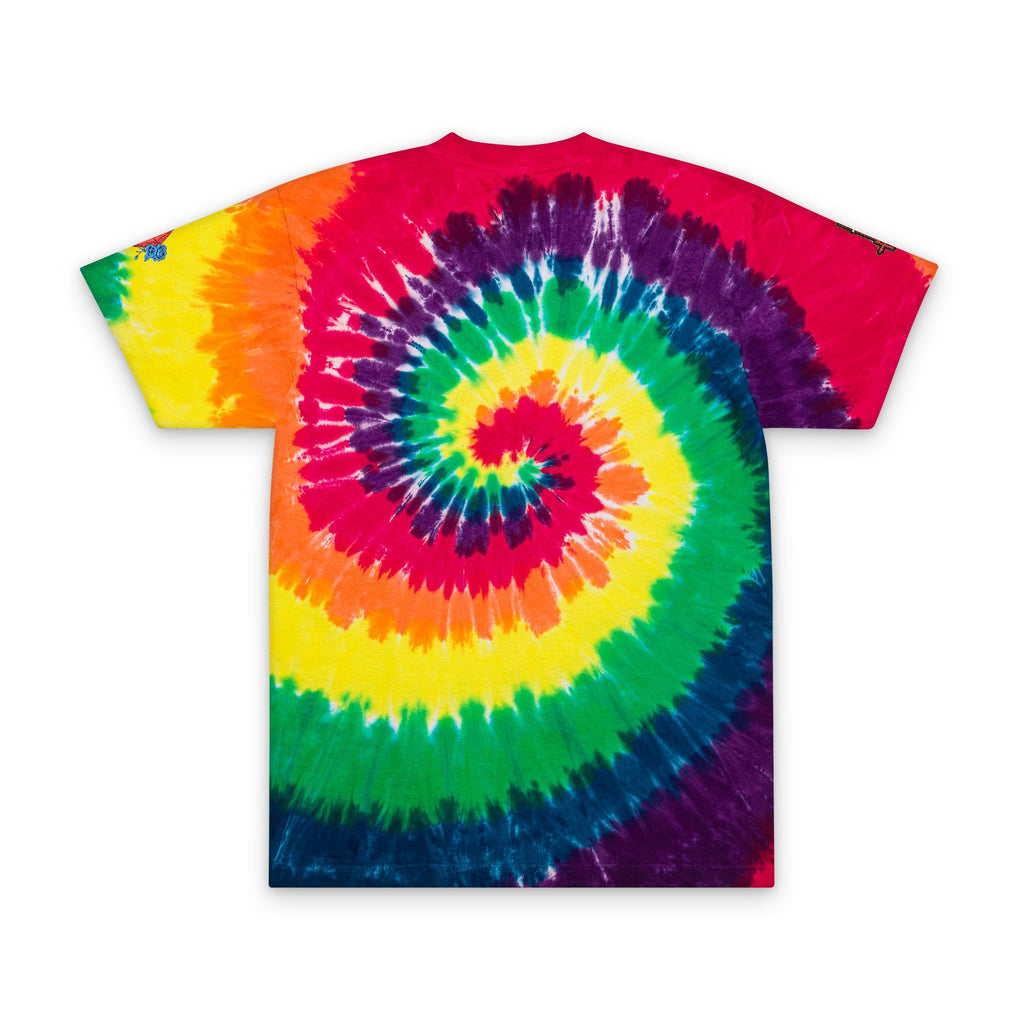 Tie-Dye Spiral 'Royal Within' Embroidered T-Shirt