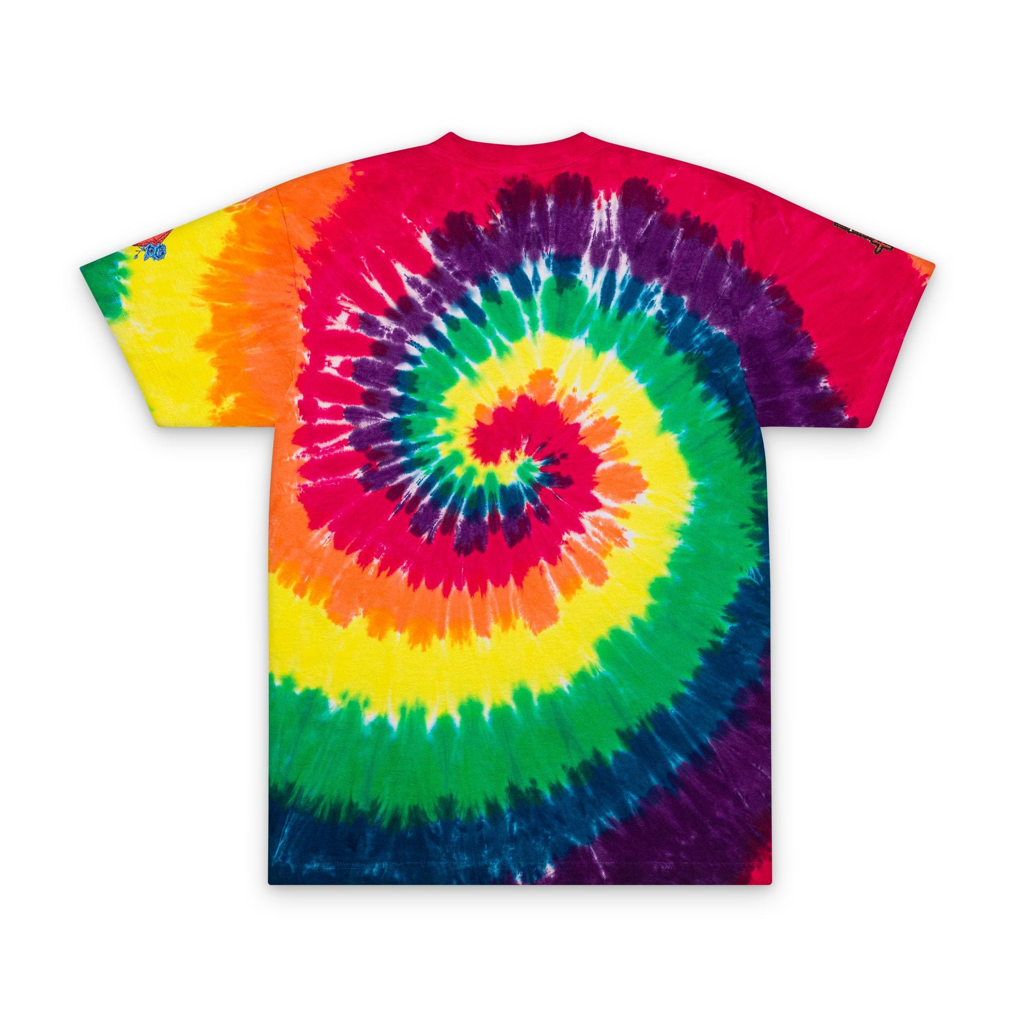 Tie-Dye Spiral 'Royal Within' Embroidered T-Shirt