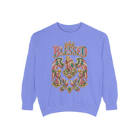 "BLESSED" Floral Angel Women's Sweatshirt