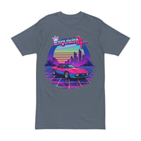 Retro Sunset Car T-Shirt — Vaporwave Driving Tee