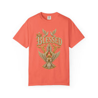 Gold "BLESSED" Graphic T-Shirt