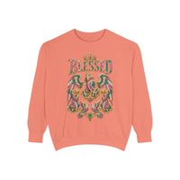 "BLESSED" Floral Angel Women's Sweatshirt