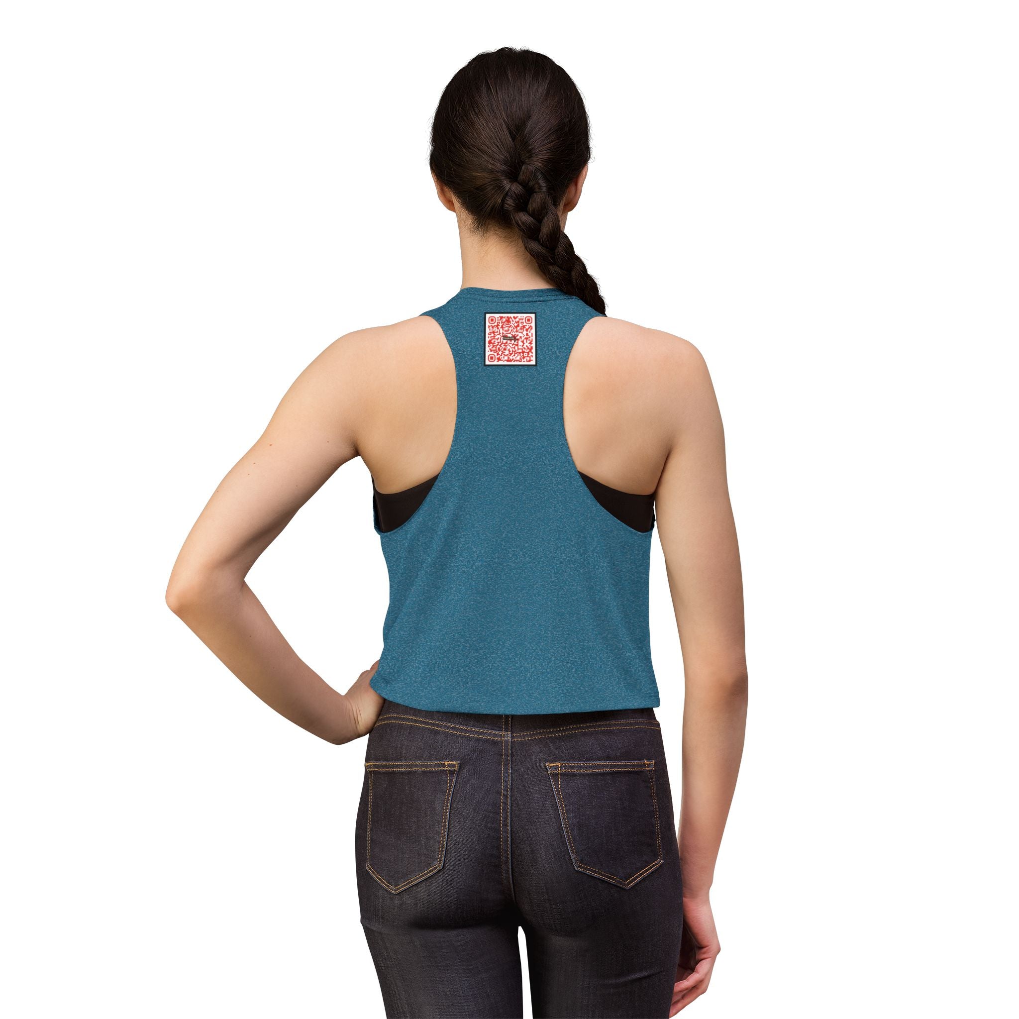 Women's Crop Top — Urban Bear King Graphic Crop Tank