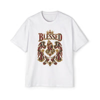 Paisley "BLESSED" Oversized Graphic Tee