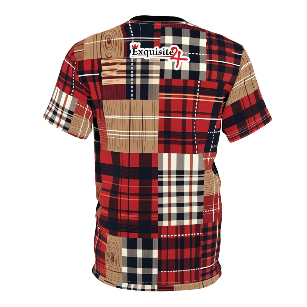 Exquisite 24 Plaid Sleeve Tee