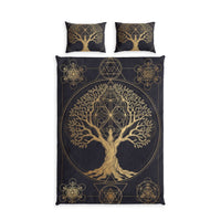 Tree of Life Metatron Cotton Duvet Cover Set