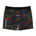 Geometric Color-Block Boxer Briefs — Exquisite Logo All-Over Print
