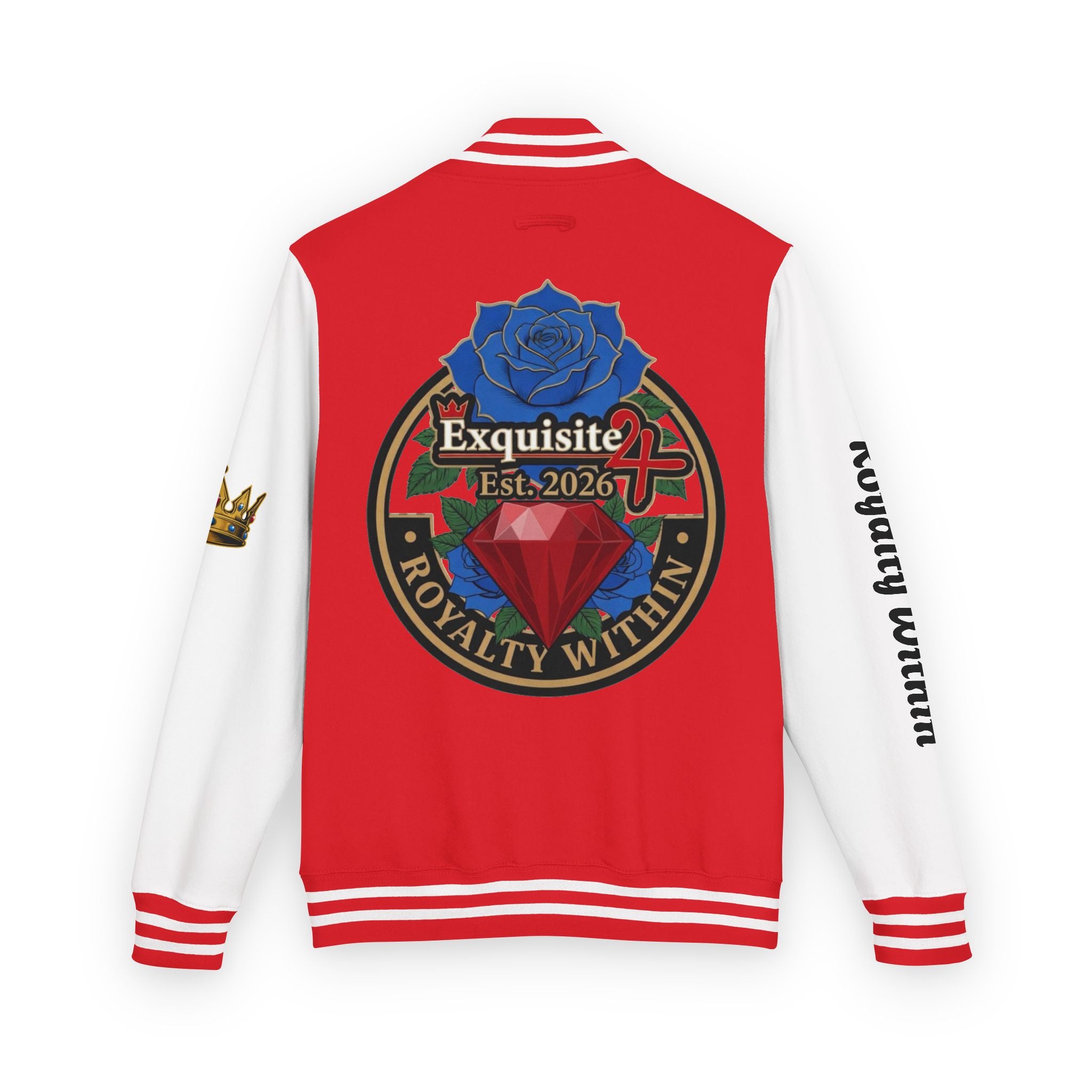 Exquisite 24 Royalty Within Emblem Varsity Jacket