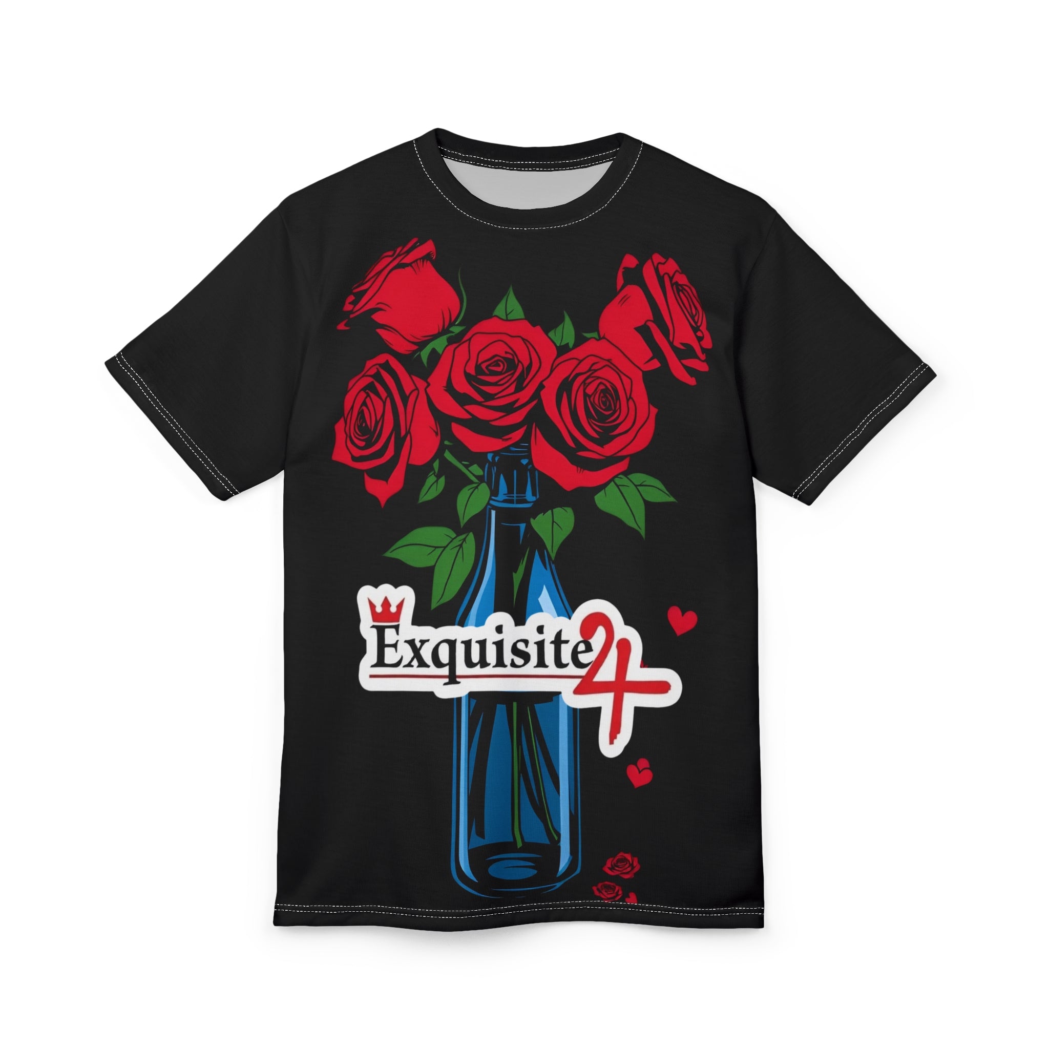 Rose Bouquet Tee - 'Exquisite 24' Graphic Floral Shirt