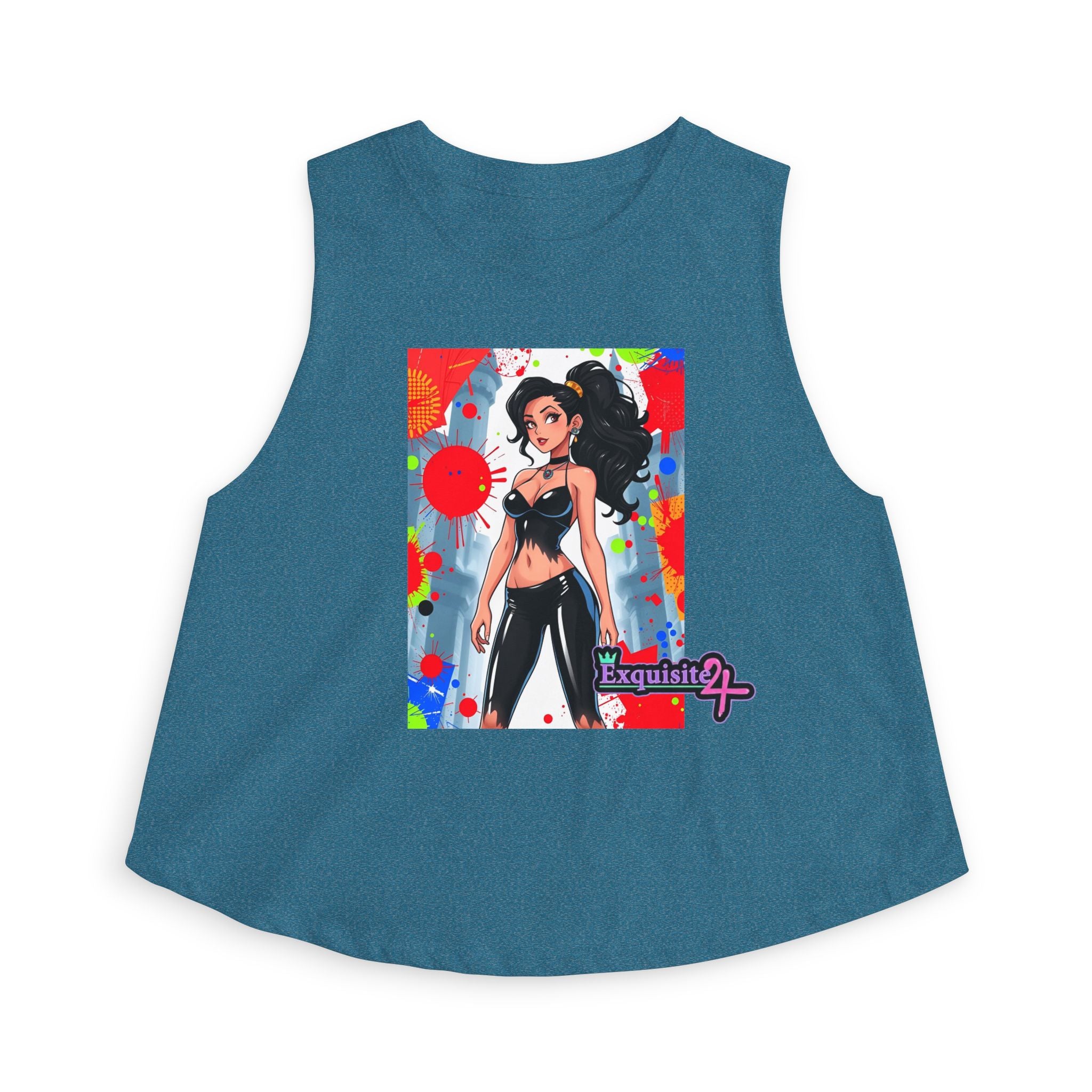 Anime Streetwear Crop Top — Bold Pop Art Girl Graphic