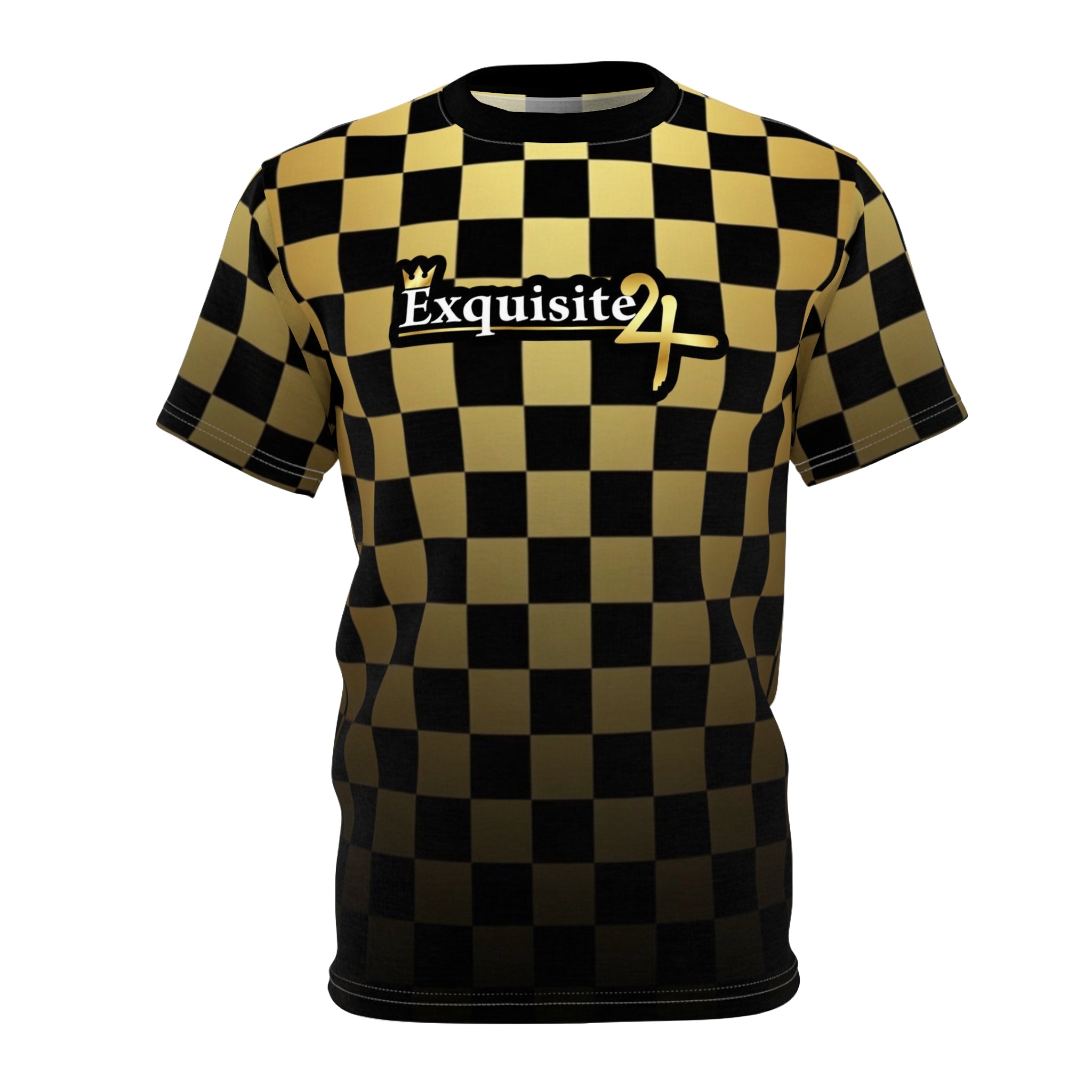 Exquisite 24 Gold Checkerboard Tee