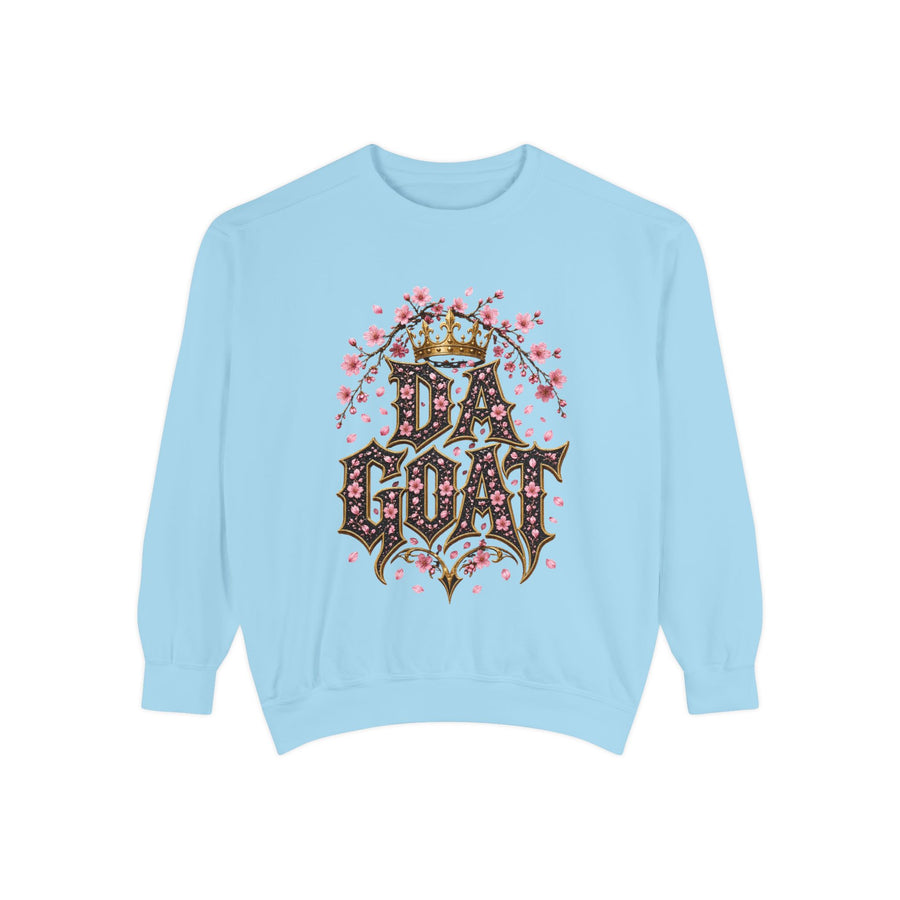 "DA GOAT" Floral Women's Graphic Sweatshirt