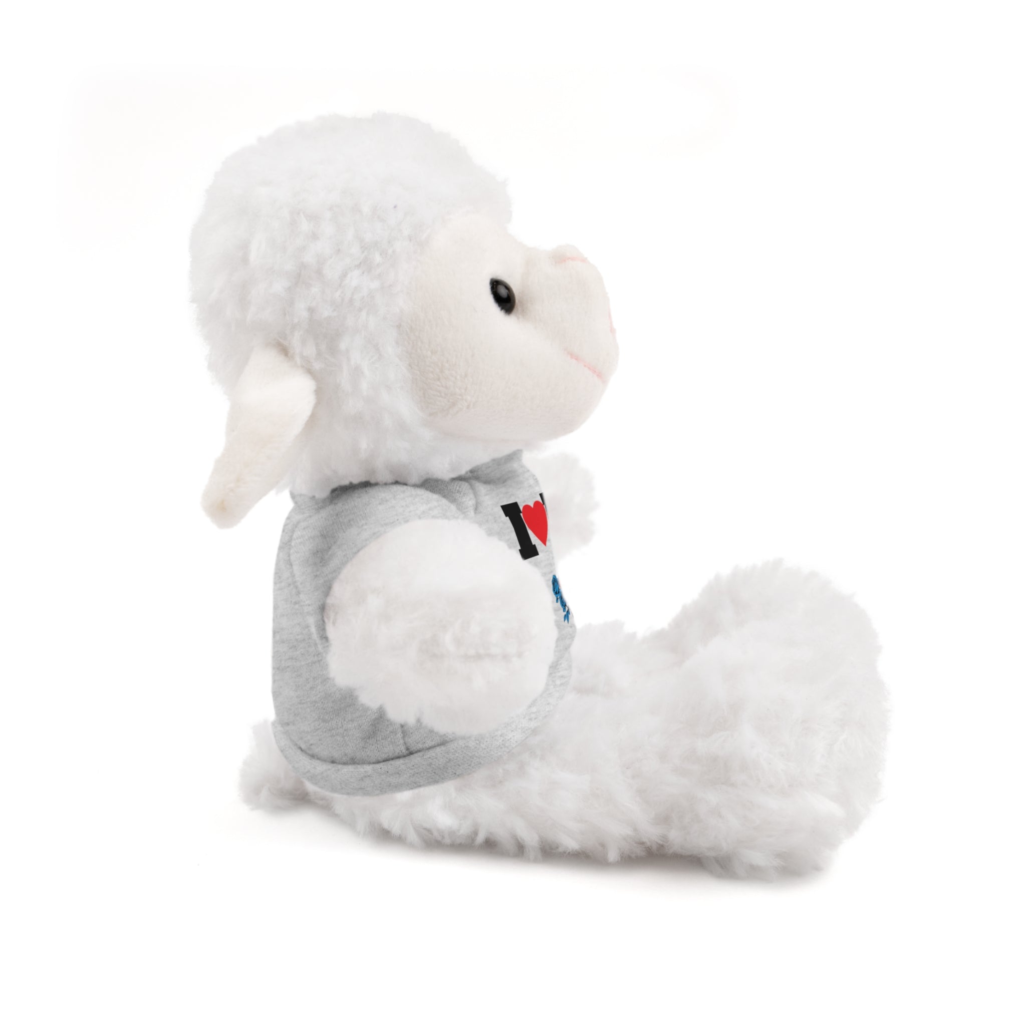 Plush Bear with Branded Tee – Red Diamond and Blue Roses Teddy