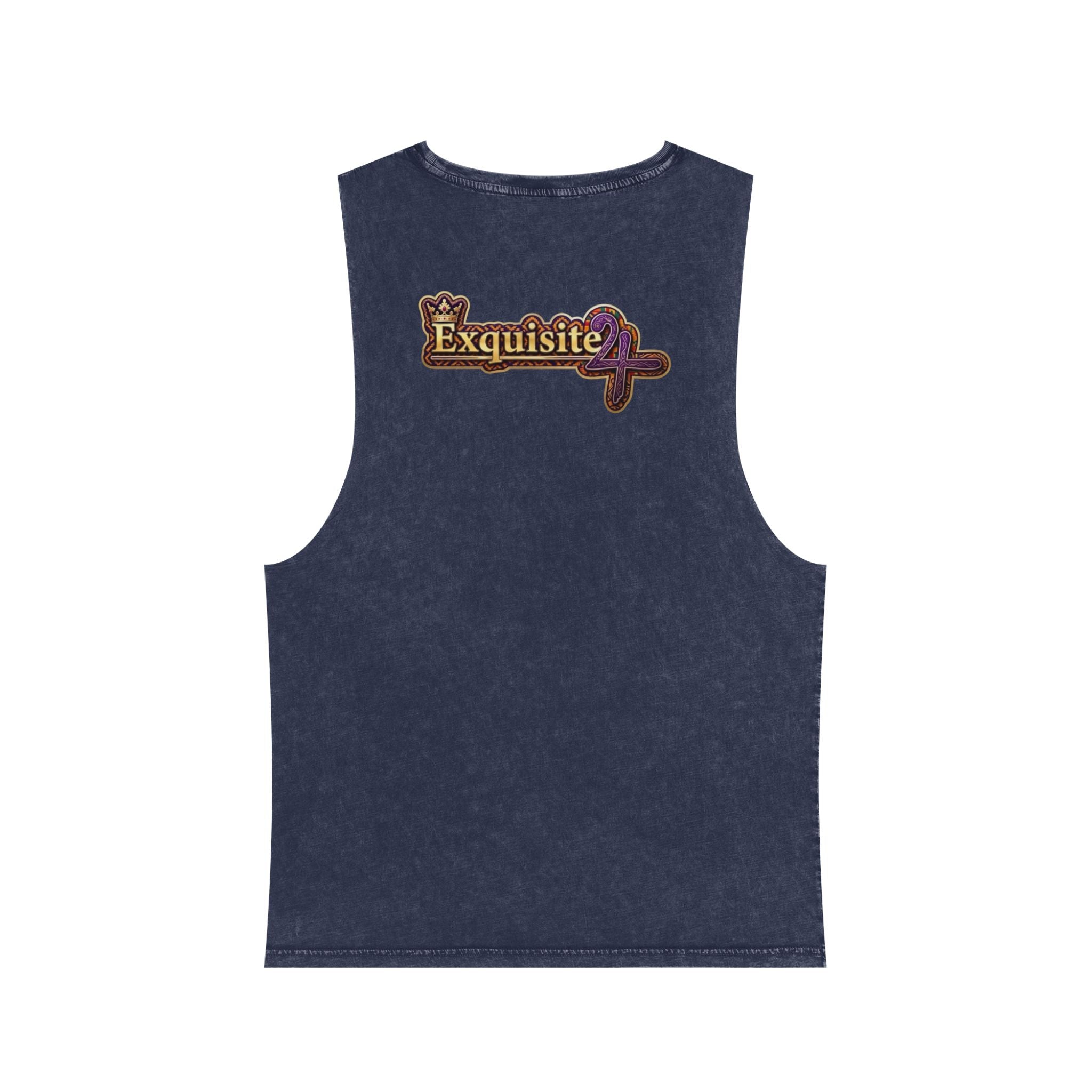 Stonewash Tank Top — Colorful 'Exquisite 24' Grillz Graphic