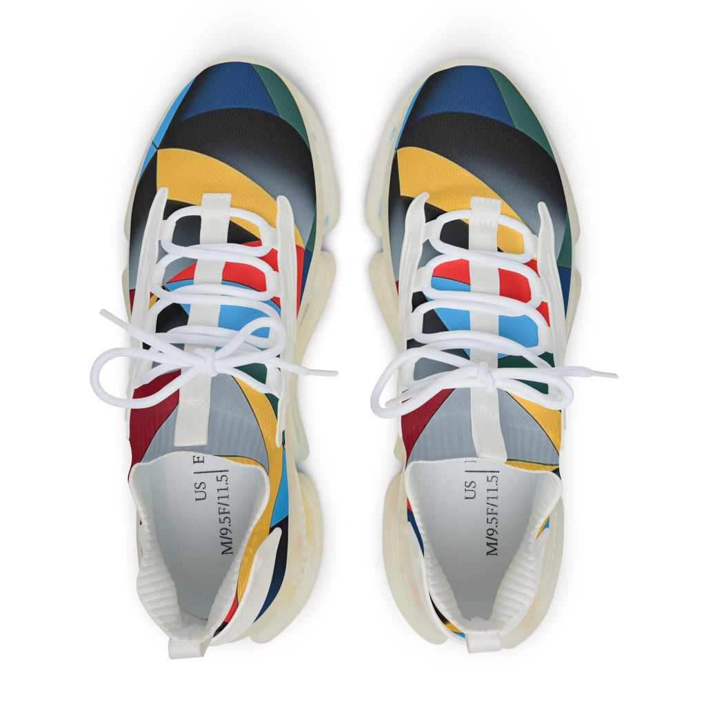 Colorful Geometric Athletic Shoes