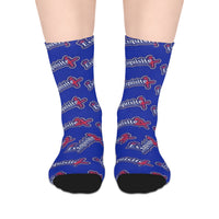 Exquisite 24 Logo Blue Mid-Length Socks