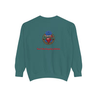 Exquisite 'Feel The Royalty Within' Sweatshirt — Crown Emblem Garment-Dyed Crewneck