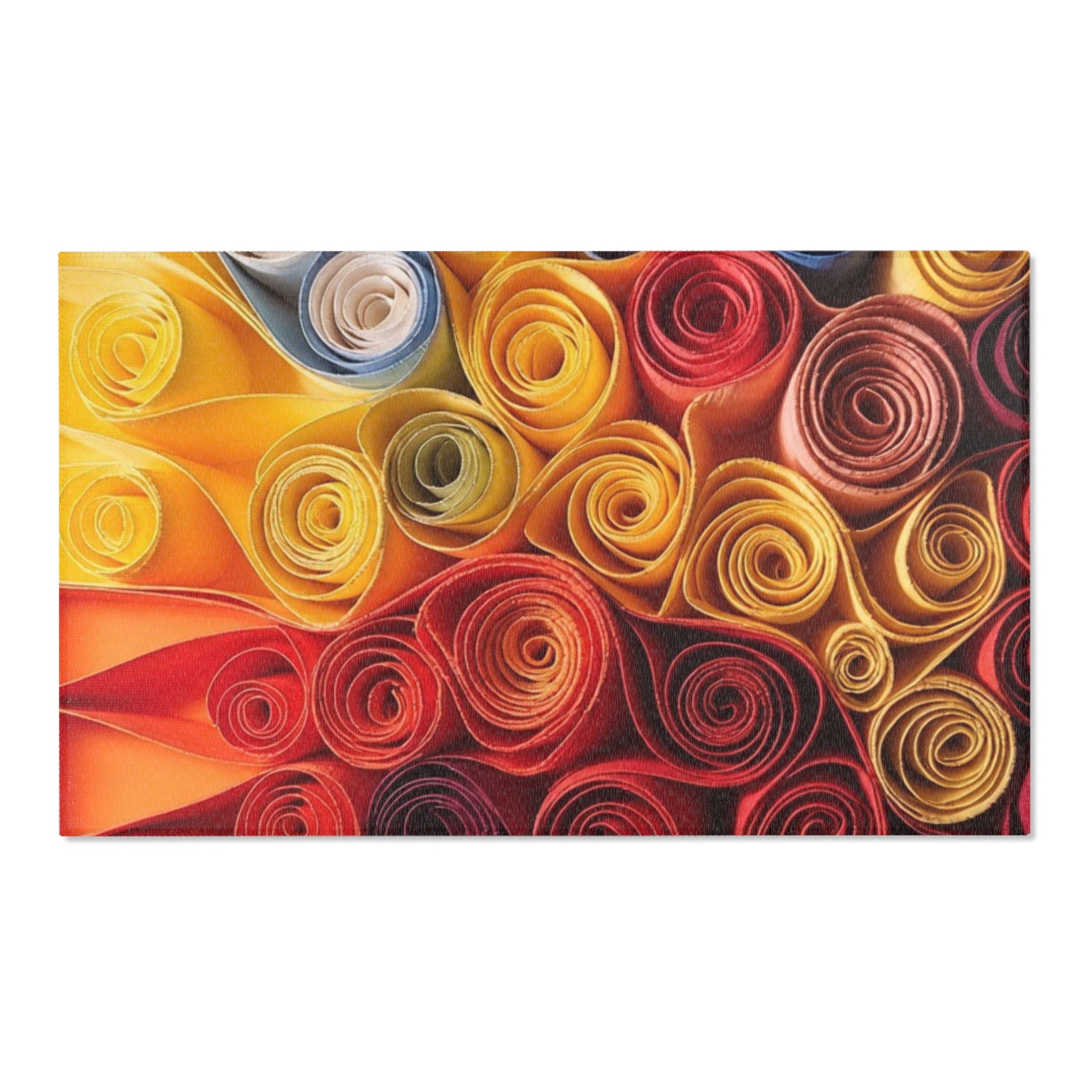 Colorful Swirl Area Rug — Vibrant Abstract Decorative Rug for Living Room & Entryway