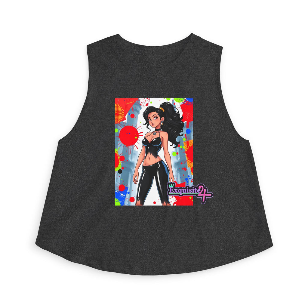 Anime Streetwear Crop Top — Bold Pop Art Girl Graphic